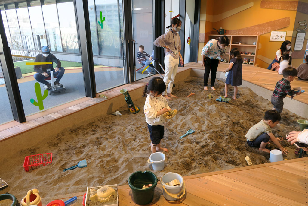 ちきゅうのにわ 地層エリア