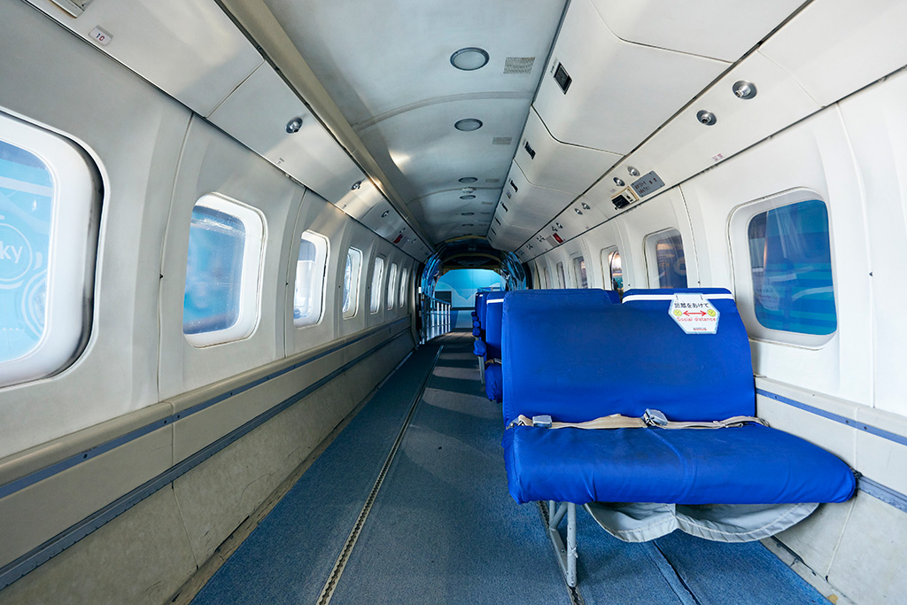 107Ⅱ型ヘリコプター内部/カワサキワールド（兵庫県/神戸市）