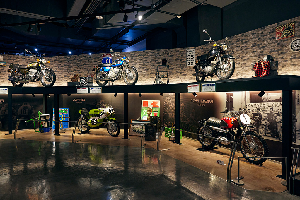 「モーターサイクルギャラリー」/カワサキワールド（兵庫県/神戸市）
