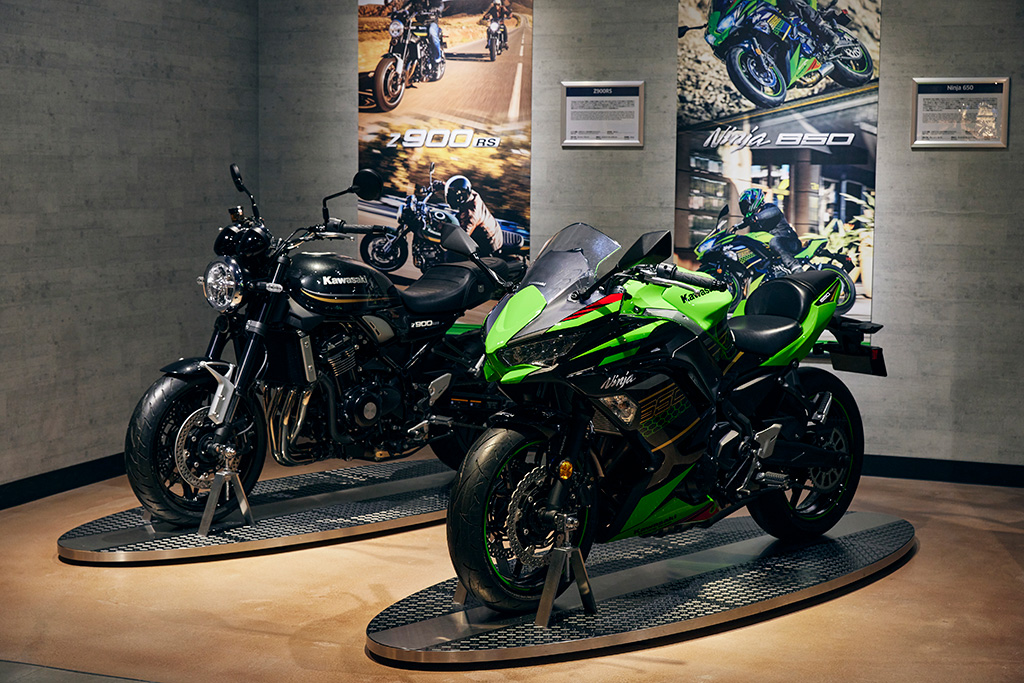 乗車感覚を味わえるコーナー/カワサキワールド（兵庫県/神戸市）