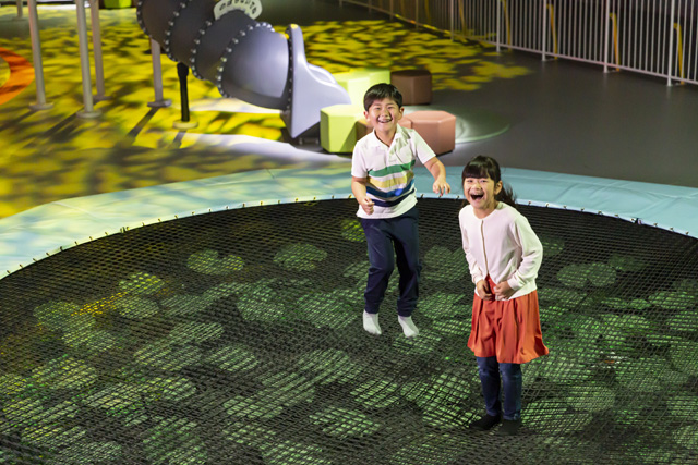 蓮の葉トランポリン／モビリティリゾートもてぎ　巨大ネットの森 SUMIKA