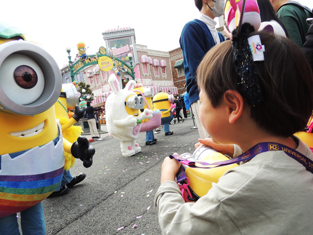 ミニオンとグリーティング／ユニバーサル・スタジオ・ジャパン（大阪府）