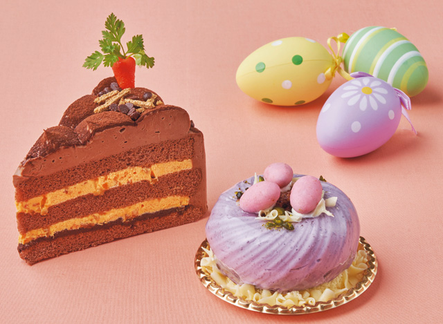 「ビバリーヒルズ・ブランジェリー」のデザート、ニンジン畑?! のチョコレートケーキなど／ユニバーサル・スタジオ・ジャパン（大阪府）