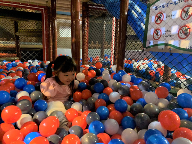 にんにんアスレチック(ボールプール)/浅草花やしき こども忍者やしき『にんにんパーク』