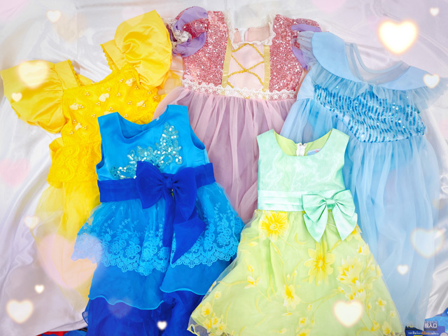 なりきりコーナーのドレス/東京あそびマーレ