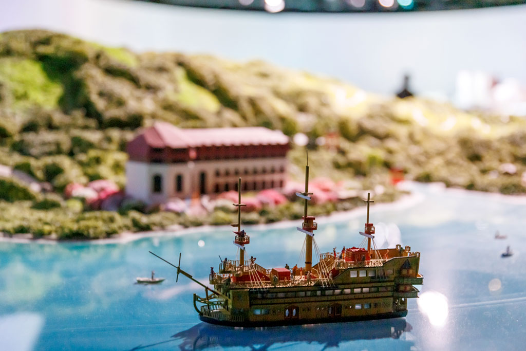 ジオラマの箱根海賊船／ロマンスカーミュージアム