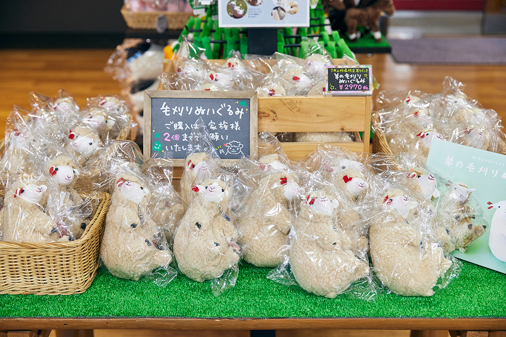 ヒツジの毛を使った手作りぬいぐるみ/神戸市立六甲山牧場(兵庫県/神戸市)