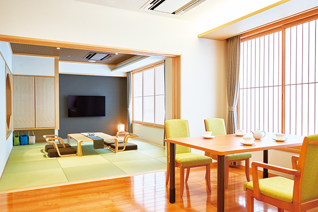 和洋室の温泉付き客室/美味求真の宿 天童ホテル（山形県/天童市）