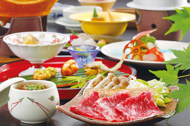 黒毛和牛すきやき会席/奥飯坂 穴原温泉 吉川屋（福島県/福島市）