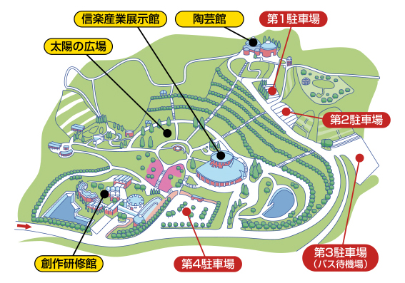 マップ/滋賀県立陶芸の森（滋賀県/甲賀市）