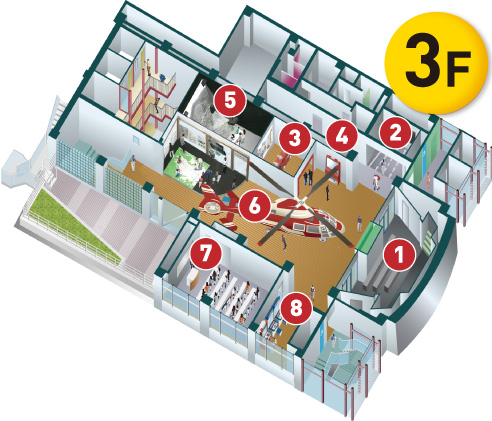 フロアマップ3F/京都市市民防災センター(京都府)