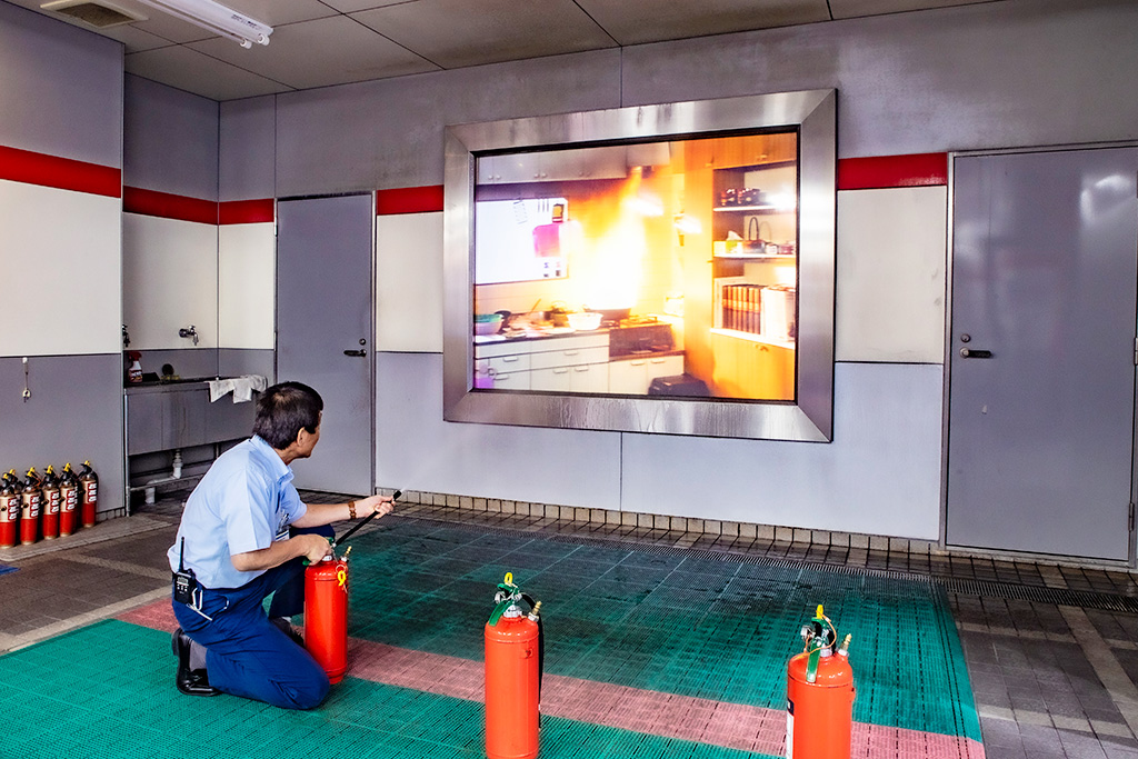 消火体験コーナー/京都市市民防災センター(京都府)
