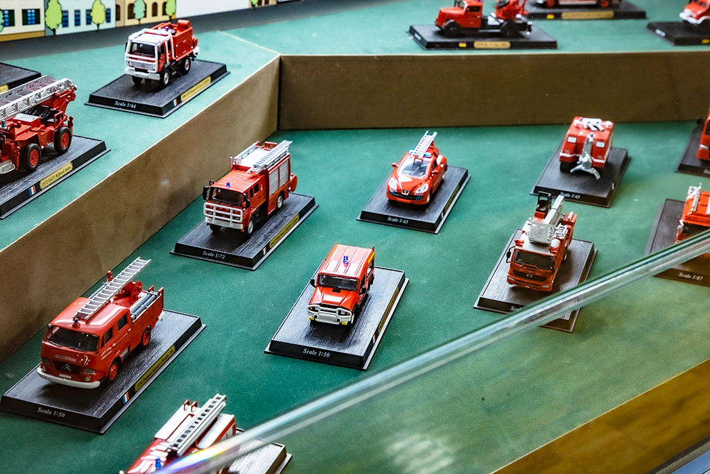 消防車ミニカーの展示/京都市市民防災センター(京都府)