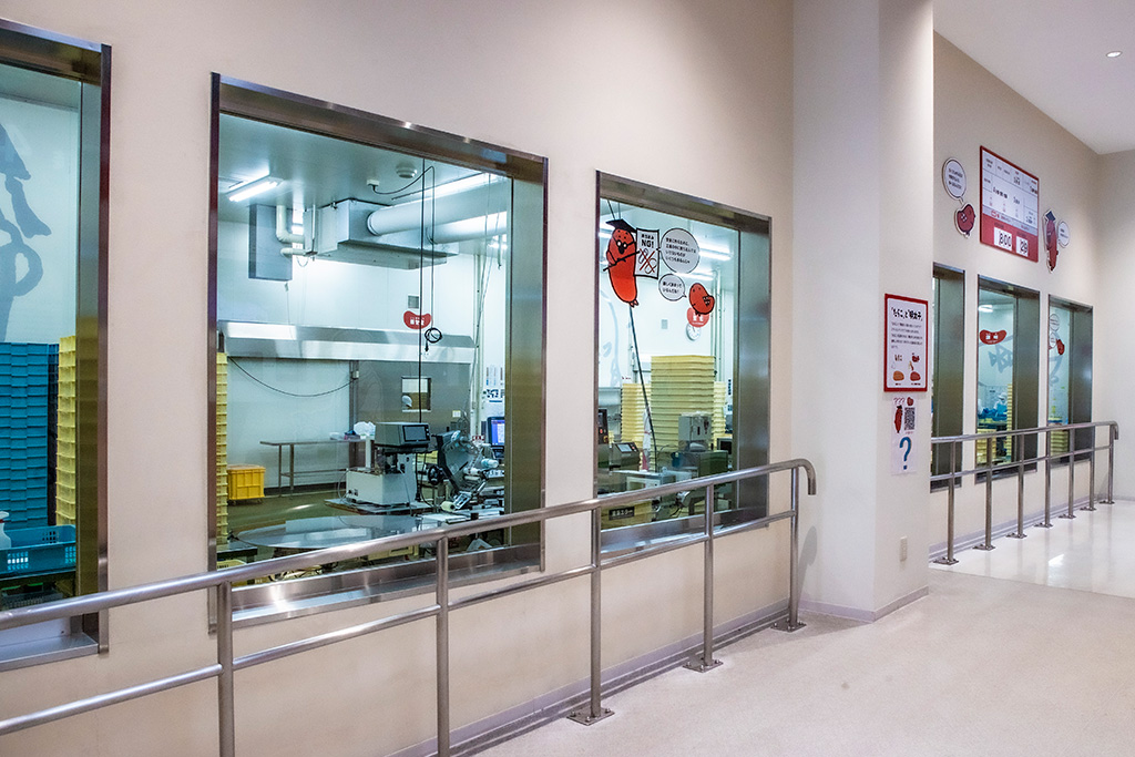 工場見学のコーナー/めんたいパーク神戸三田(兵庫県/幸兵衛氏)