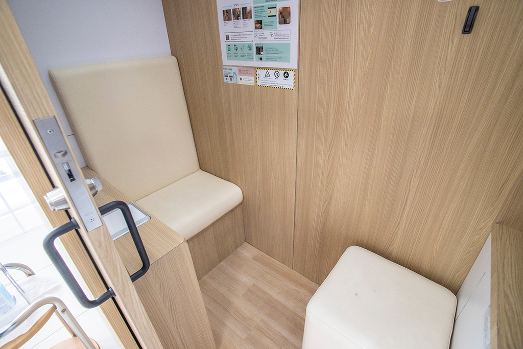 授乳室mamaroの内部/めんたいパーク神戸三田(兵庫県/幸兵衛氏)