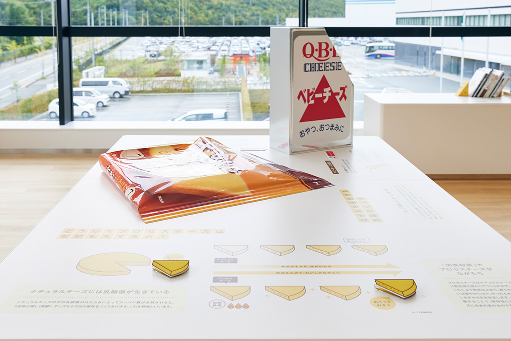 六甲バターの大きな模型展示/Q・B・Bプロセスチーズパーク（兵庫県/神戸市）