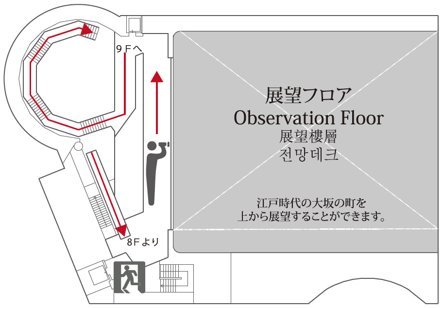 フロアマップ10階/大阪くらし今昔館（大阪府/大阪市）