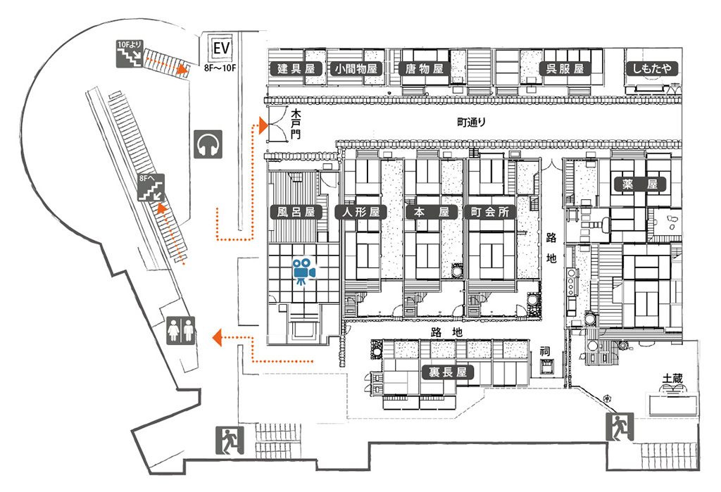 フロアマップ9階 第一展示室「近世の大阪」/大阪くらし今昔館（大阪府/大阪市）