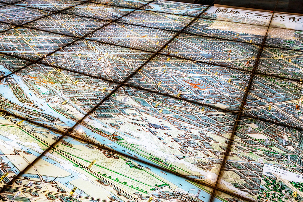 8階展示室の床/大阪くらし今昔館（大阪府/大阪市）