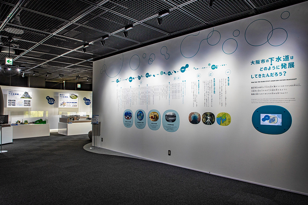 年表のパネル/大阪市下水道科学館(大阪府)