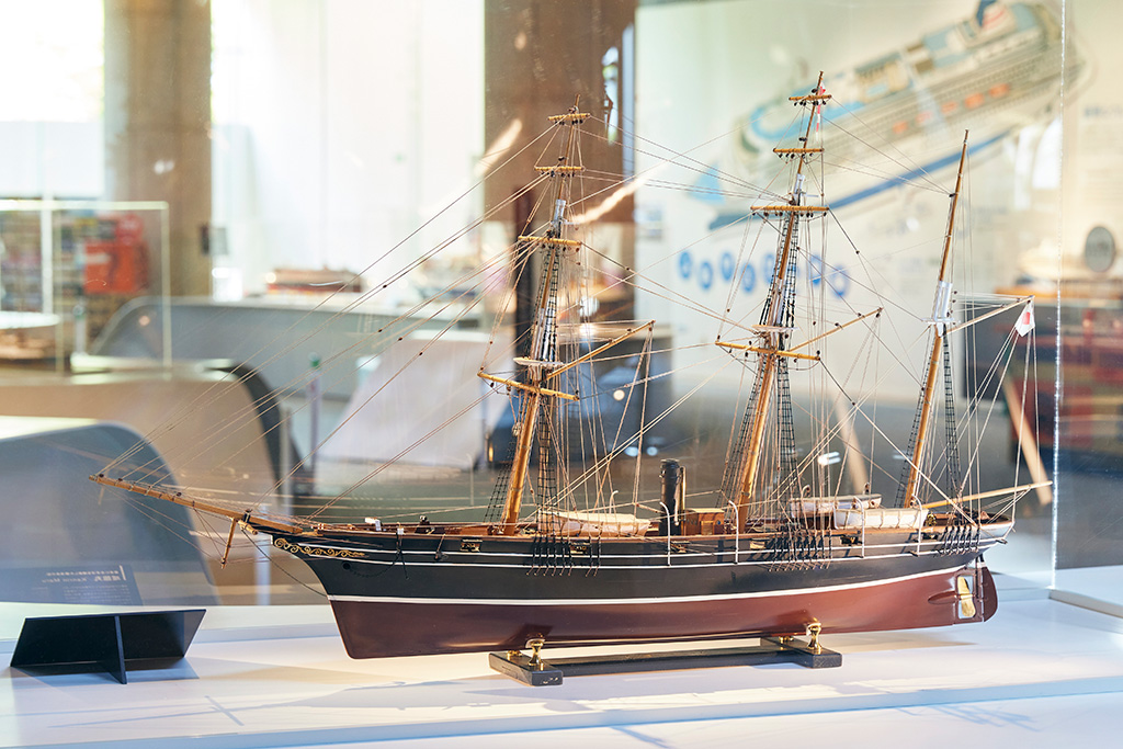間近で見られる精巧な模型の数々/神戸海洋博物館（兵庫県/神戸市）
