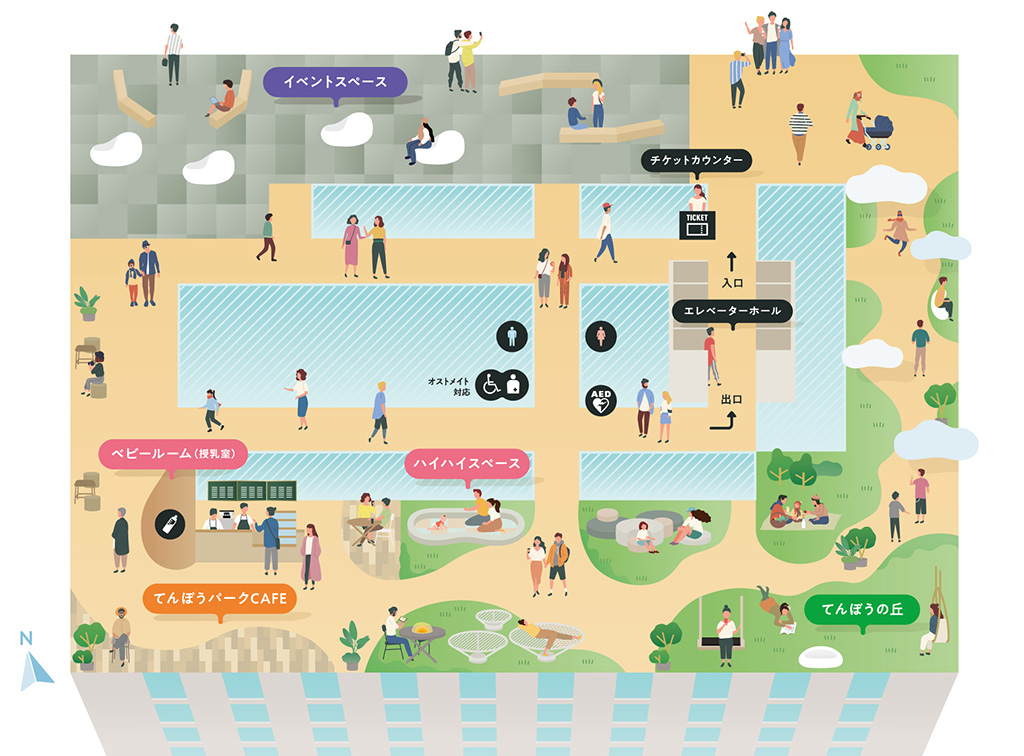 フロアマップ/サンシャイン60展望台 てんぼうパーク(東京都/豊島区)