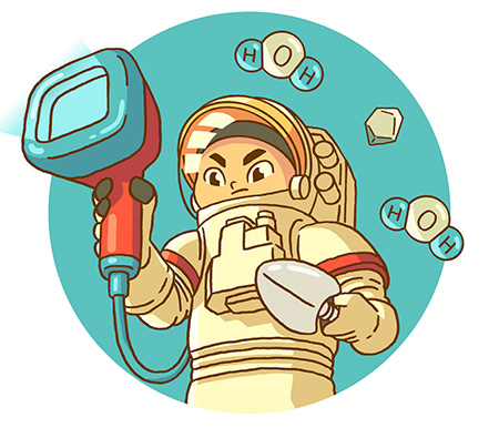 《水資源探査ミッション　-レゴリスから水をあつめよう-》/特別展「NEO 月でくらす展 ～宇宙開発は、月面移住の新時代へ！～」/日本科学未来館（東京都/江東区）