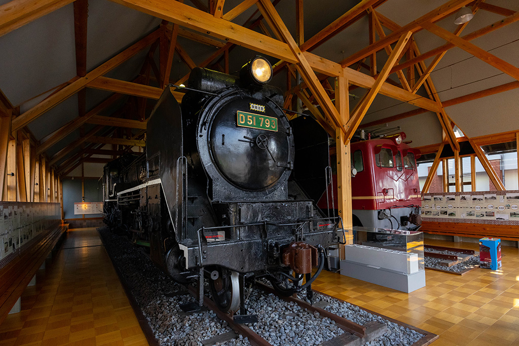 D51形蒸気機関車の展示/長浜鉄道スクエア(滋賀県/長浜市)
