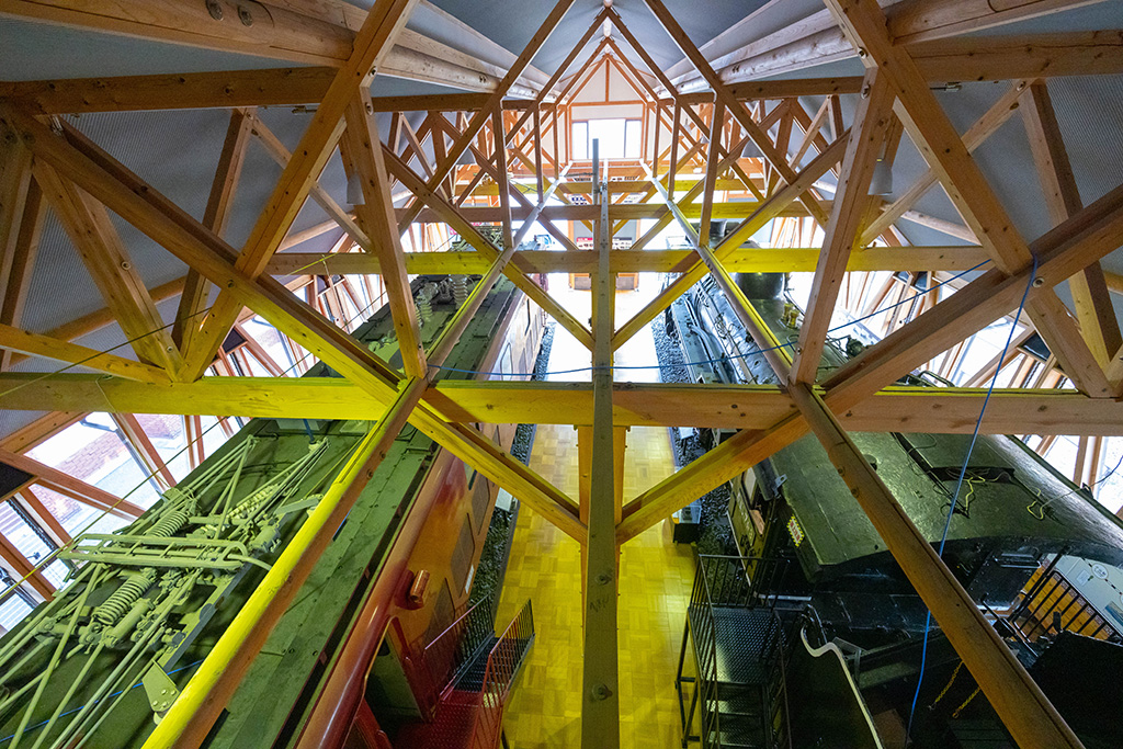 車両の上からの様子/長浜鉄道スクエア(滋賀県/長浜市)