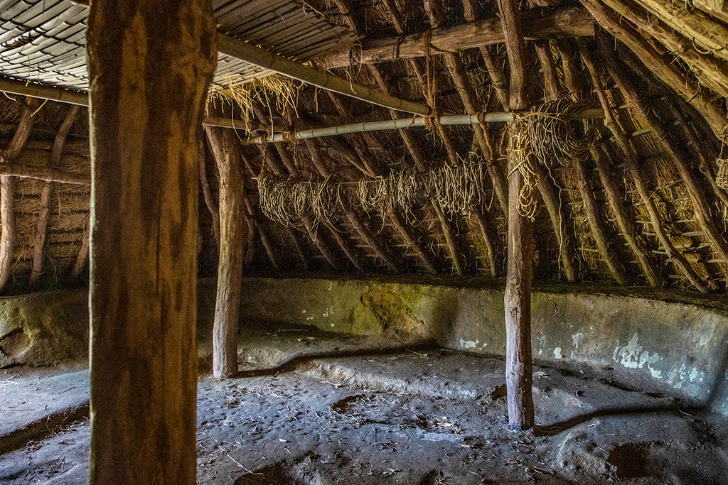 竪穴住居の内部/兵庫県立考古博物館(播磨町)