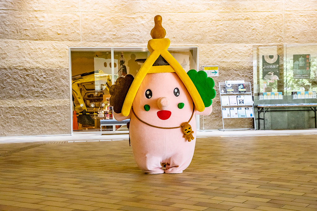 マスコットキャラクターの「ほったん」/兵庫県立考古博物館(播磨町)
