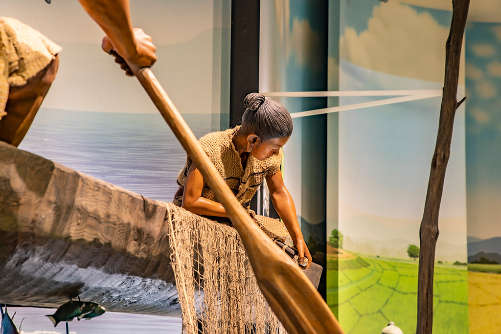 「自然とともに」のコーナー/兵庫県立考古博物館(播磨町)