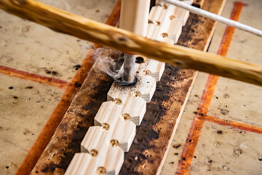 古代の火おこし/兵庫県立考古博物館(播磨町)