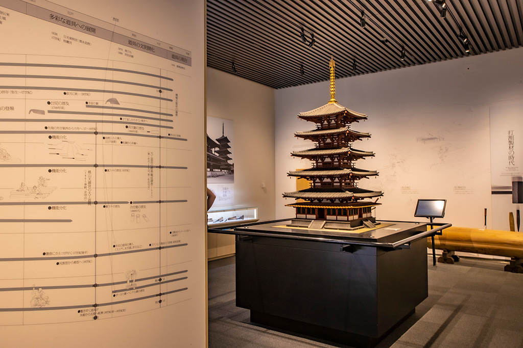 「歴史の旅へ」のコーナー/竹中大工道具館（兵庫県/神戸市）