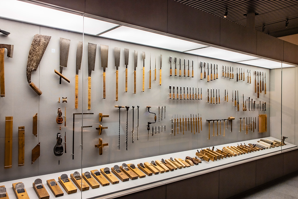 使用用途が違う大工道具/竹中大工道具館（兵庫県/神戸市）