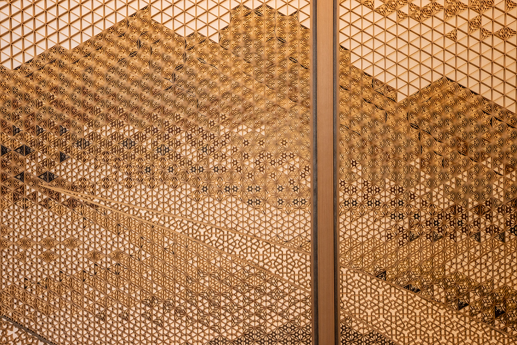 茶室の実物大骨組み模型の細部/竹中大工道具館（兵庫県/神戸市）