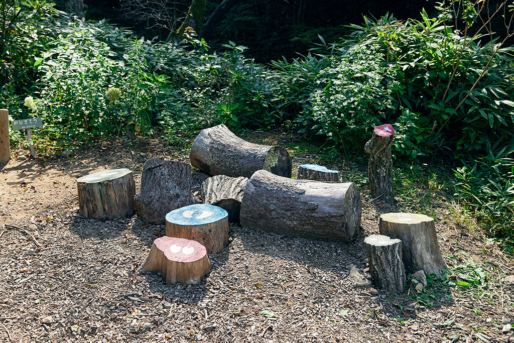 「丸太ステップ」/ROKKO森の音ミュージアム(兵庫県/神戸市)