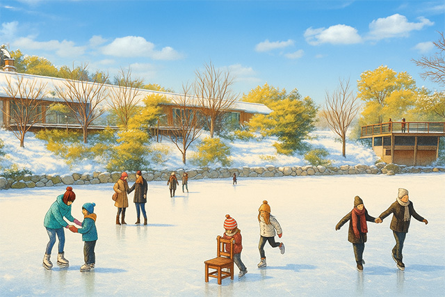 アイススケート場「AOZORA ICE PARK」/道の駅 四季の郷公園(和歌山県/和歌山市)