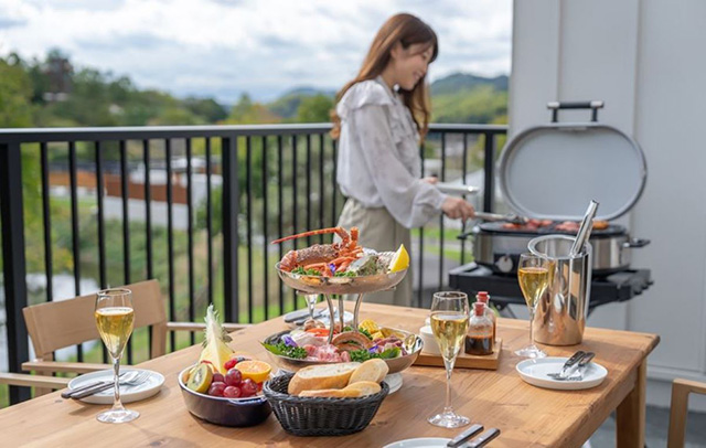 夕食のグリル料理/ヴィラリゾート「かなたのさと」(和歌山県/和歌山市)