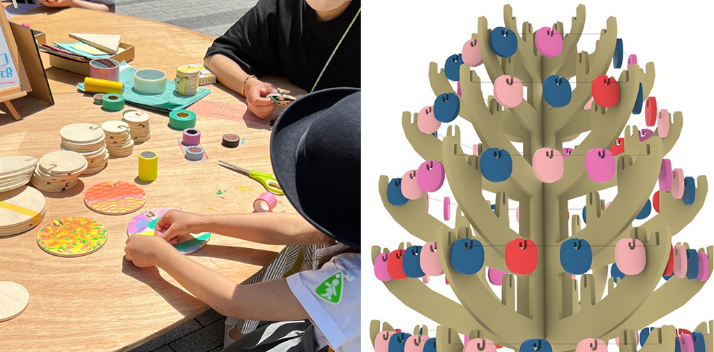 みんなで育てるガーランド・ツリー/MIDTOWN OPEN THE PARK 2023（東京都/港区）