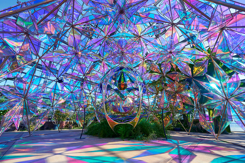 光とバラのインスタレーション/京成バラ園（千葉県/八千代市）