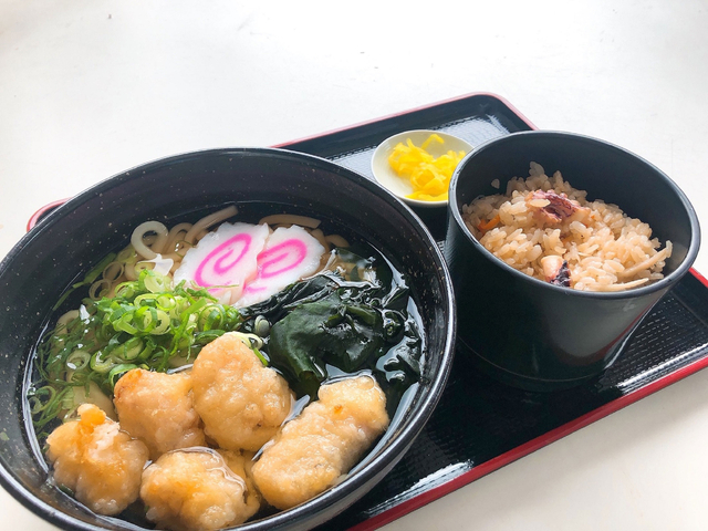 たこめしとたこ天うどんセット／大浜PA【上り】