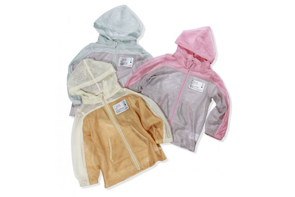 CAYA(虫よけ子供服) メッシュパーカー(ポケッタブル仕様)