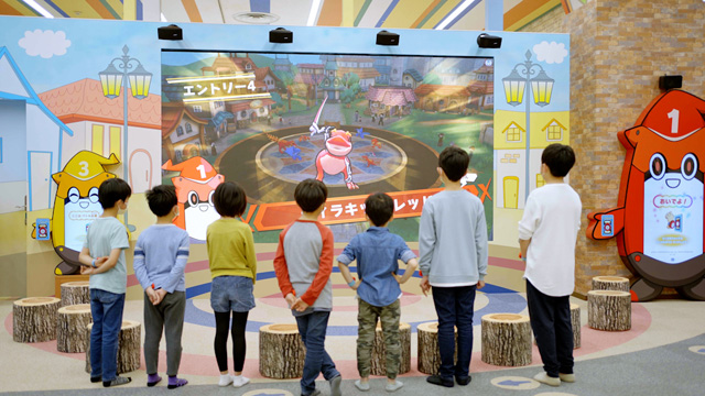 「らくがき」をバトルさせることができる／らくがキッズ 宇都宮ベルモール