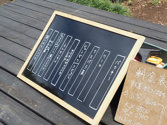 メニュー表/森本農園（千葉県/木更津市）