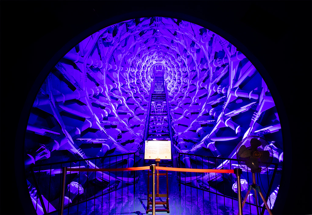 太陽の塔の左腕の内部/太陽の塔(大阪府/吹田市)