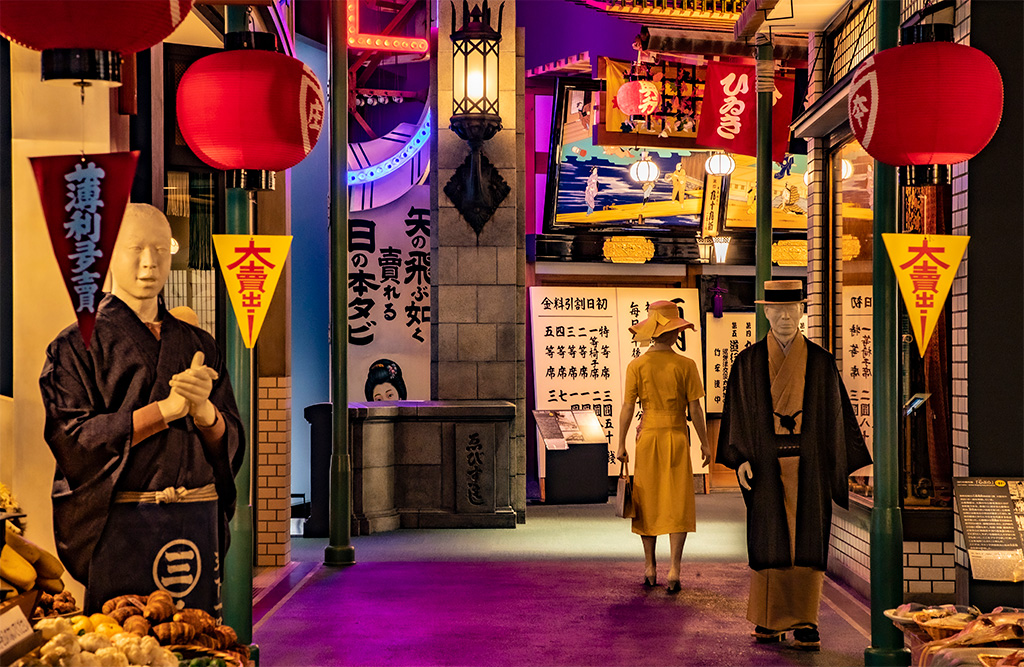 大大阪時代の心斎橋・道頓堀の街角/大阪歴史博物館（大阪府/大阪市）