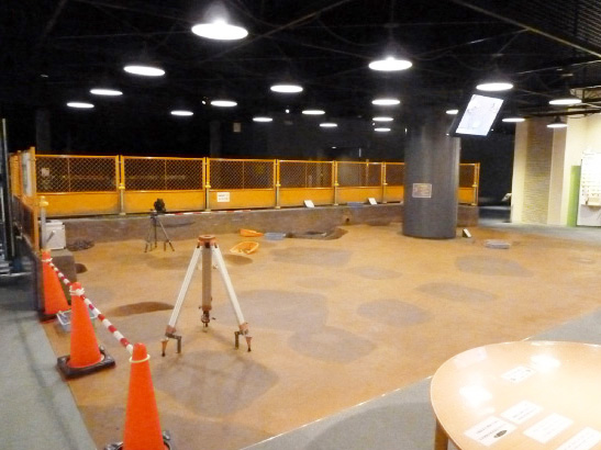 原寸大に再現された発掘現場/大阪歴史博物館（大阪府/大阪市）