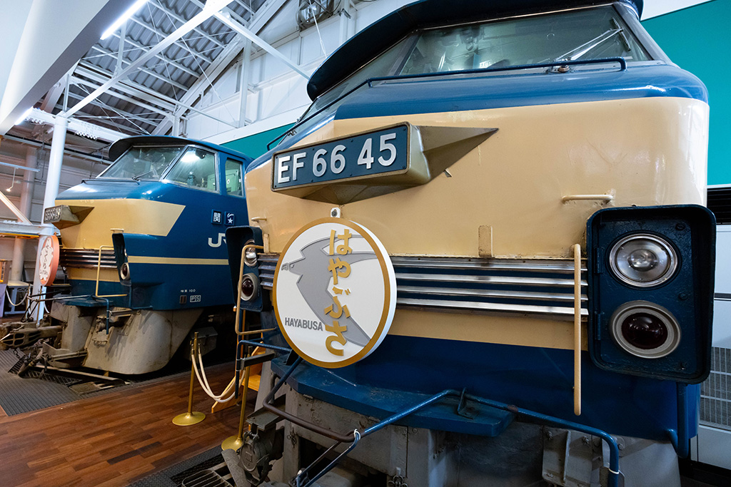 ブルートレインEF66型の先頭車両/ジオラマ京都JAPAN（京都府/京都市）