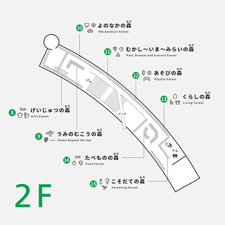 フロアマップ2F/こども本の森 神戸（兵庫県/神戸市）